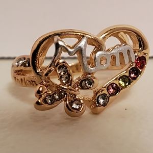 New! Zircon Diamond Elegant Ring for Mom's Size 7